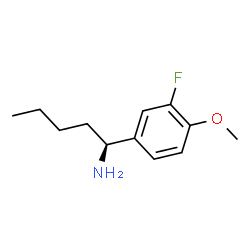 (1S)-1-(3-FLUORO-4-METHOXYPHENYL)PENTYLAMINE Structure