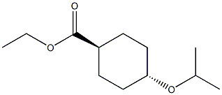 Cyclohexanecarboxylic acid, 4-(1-Methylethoxy)-, ethyl ester, trans- structure