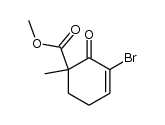 methyl 3-bromo-1-methyl-2-oxo-3-cyclohexenecarboxylate Structure