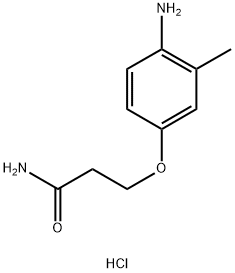 3-(4-amino-3-methylphenoxy)propanamide hydrochloride Structure