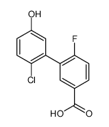 3-(2-chloro-5-hydroxyphenyl)-4-fluorobenzoic acid Structure