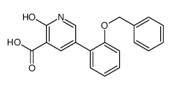 2-oxo-5-(2-phenylmethoxyphenyl)-1H-pyridine-3-carboxylic acid Structure