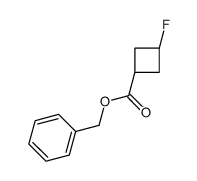 反式-3-氟环丁烷羧酸苄酯结构式