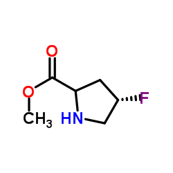 4-Fluoro-pyrrolidine-2-carboxylic acid Methyl ester Structure