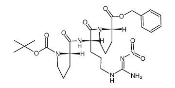 Boc-Pro-Arg(NO2)-Pro-OBzl Structure