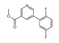 methyl 5-(2,5-difluorophenyl)pyridine-3-carboxylate结构式