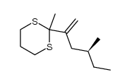 (S)-2-methyl-2-(4-methylhex-1-en-2-yl)-1,3-dithiane Structure