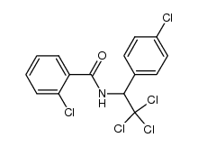 2-chloro-N-(2,2,2-trichloro-1-(4-chlorophenyl)ethyl)benzamide Structure