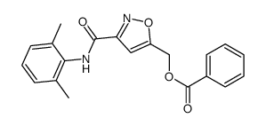 [3-[(2,6-dimethylphenyl)carbamoyl]oxazol-5-yl]methyl benzoate结构式