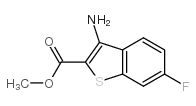 3-AMINO-6-FLUORO-BENZO[B]THIOPHENE-2-CARBOXYLIC ACID METHYL ESTER结构式