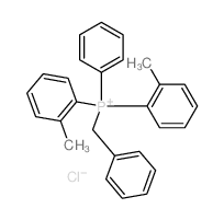 Phosphonium,bis(2-methylphenyl)phenyl(phenylmethyl)-, chloride (1:1) Structure