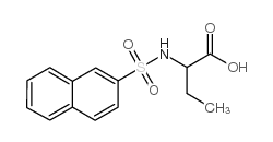 2-(NAPHTHALENE-2-SULFONYLAMINO)-BUTYRIC ACID Structure