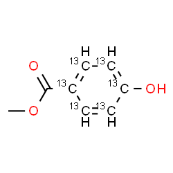 Methyl paraben-13C6结构式