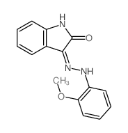 1H-Indole-2,3-dione,3-[2-(2-methoxyphenyl)hydrazone]结构式