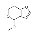 4-methoxy-6,7-dihydro-4H-furo(3,2-c)pyran结构式