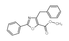 METHYL 4-BENZYL-2-PHENYLOXAZOLE-5-CARBOXYLATE structure