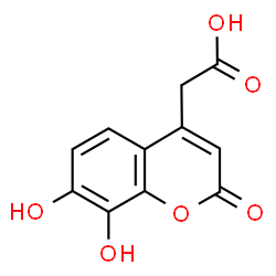 (7,8-Dihydroxy-2-oxo-2H-chromen-4-yl)acetic acid Structure