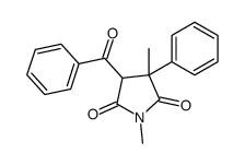 4-benzoyl-1,3-dimethyl-3-phenylpyrrolidine-2,5-dione结构式