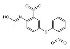 N-[2-nitro-4-(2-nitrophenyl)sulfanylphenyl]acetamide结构式