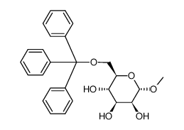 METHYL-6-O-TRIPHENYLMETHYL-ALPHA-D-MANNOPYRANOSIDE structure