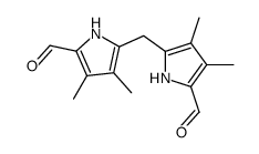 5-[(5-formyl-3,4-dimethyl-1H-pyrrol-2-yl)methyl]-3,4-dimethyl-1H-pyrrole-2-carbaldehyde Structure