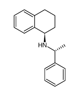 (R,R)-(1-phenylethyl)-(1,2,3,4-tetrahydronaphthalen-1-yl)amine结构式