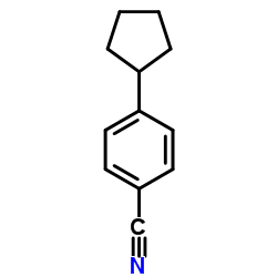 BENZONITRILE, 4-CYCLOPENTYL- structure