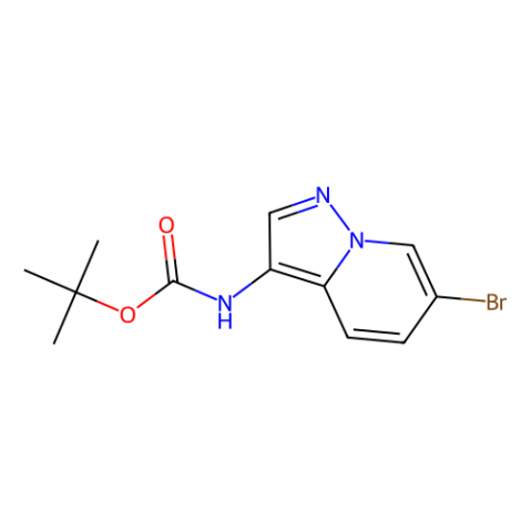 tert-butyl N-(6-bromopyrazolo[1,5-a]pyridin-3-yl)carbamate structure