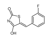 5-[(3-fluorophenyl)methylidene]-1,3-thiazolidine-2,4-dione Structure