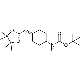 tert-Butyl (4-((4,4,5,5-tetramethyl-1,3,2-dioxaborolan-2-yl)methylene)cyclohexyl)carbamate picture