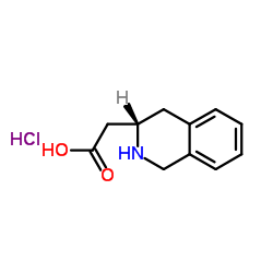 (S)-2-(1,2,3,4-TETRAHYDROISOQUINOLIN-3-YL)ACETIC ACID HYDROCHLORIDE structure