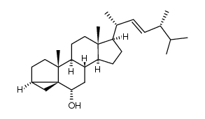 (22E,24R)-3α,5-cyclo-5α-ergost-22-ene-6α-ol结构式