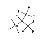 heptafluoro-isopropyl-trimethyl-stannane结构式