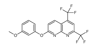 1,8-Naphthyridine,7-(3-methoxyphenoxy)-2,4-bis(trifluoromethyl)-(9CI) Structure