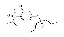 Thiophosphoric acid O-(3-chloro-4-dimethylsulfamoyl-phenyl) ester O',O''-diethyl ester结构式