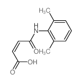 2-Butenoic acid,4-[(2,6-dimethylphenyl)amino]-4-oxo-, (2Z)-结构式