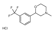 4-methyl-2-[3-(trifluoromethyl)phenyl]morpholine,hydrochloride Structure