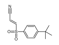 3-(4-tert-butylphenyl)sulfonylprop-2-enenitrile Structure