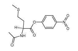 N-acetylmethionine p-nitrophenyl ester结构式