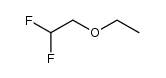 2,2-difluoroethyl ethyl ether Structure