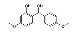 2-(hydroxy(4-methoxyphenyl)methyl)-5-methoxyphenol结构式