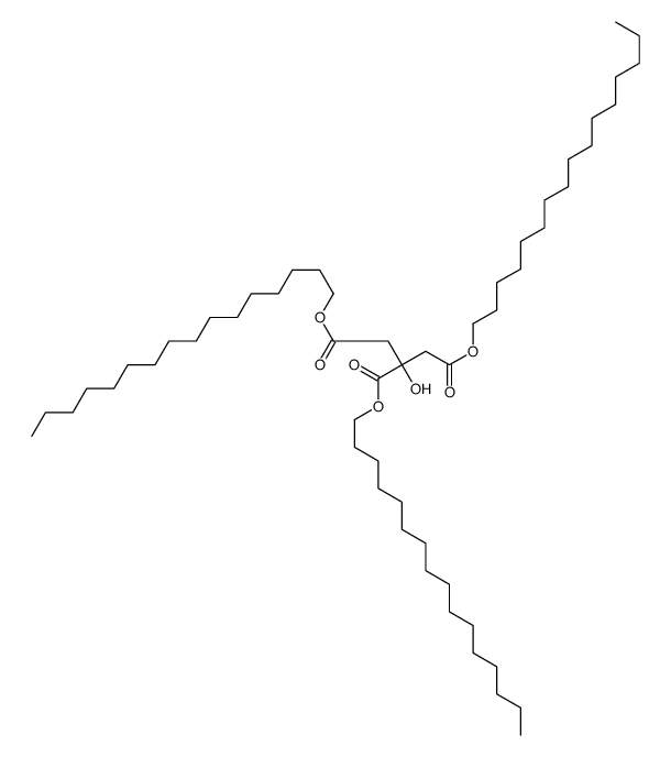 trihexadecyl 2-hydroxypropane-1,2,3-tricarboxylate Structure