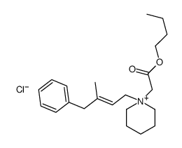 butyl 2-[1-[(E)-3-methyl-4-phenylbut-2-enyl]piperidin-1-ium-1-yl]acetate,chloride Structure