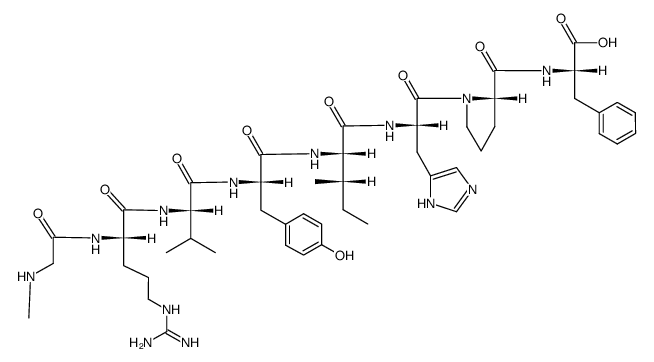 (Sar1)-Angiotensin II Structure