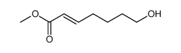 (E)-methyl 7-hydroxyhept-2-enoate Structure