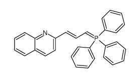 2-(3-(triphenyl-l5-phosphanylidene)prop-1-en-1-yl)quinoline Structure