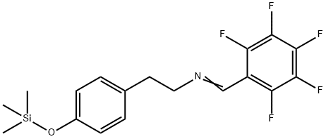 N-[(Pentafluorophenyl)methylene]-4-[(trimethylsilyl)oxy]benzeneethanamine structure