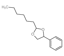 2-hexyl-4-phenyl-1,3-dioxolane structure