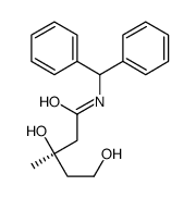 (3R)-N-benzhydryl-3,5-dihydroxy-3-methylpentanamide Structure