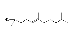 3,7,11-Trimethyl-6-dodecen-1-yn-3-ol结构式